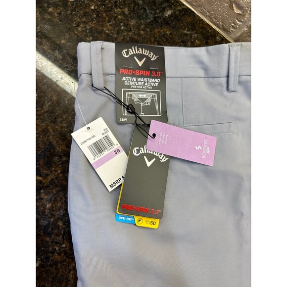 Callaway Pro-Spin 3.0 Golf Shorts Sleet Size 38 NWT - Picture 3 of 6